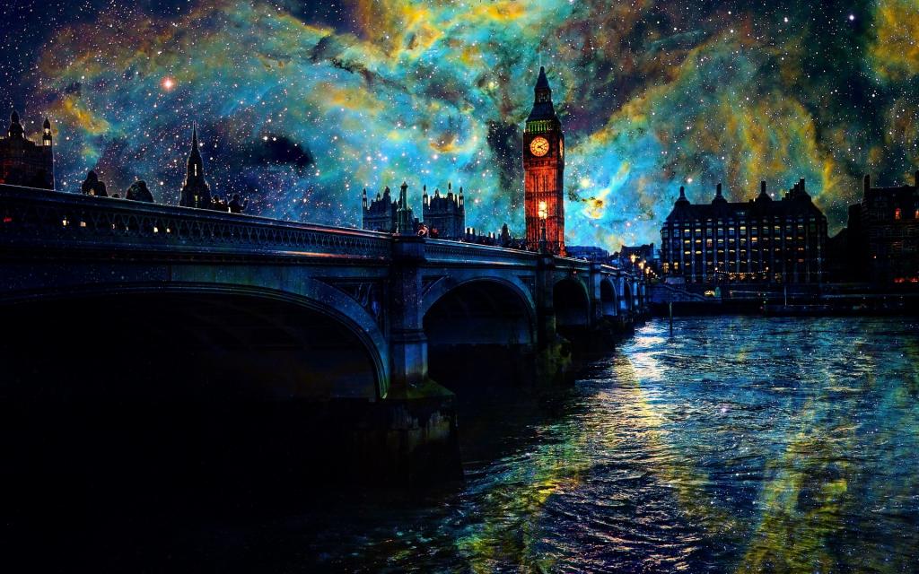 在伦敦的幻想之夜壁纸 高清图片 壁纸 自然风景 桌面城市