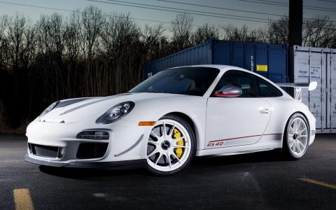 保时捷911 GT3 RS 4.0白色壁纸