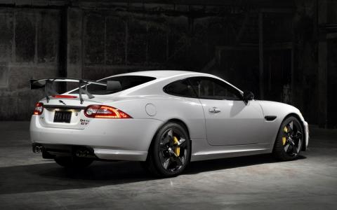 捷豹，xkr-s，gt，白色，车，侧面视图壁纸