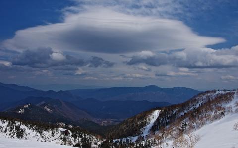 风景山脉云雪冬季高清壁纸