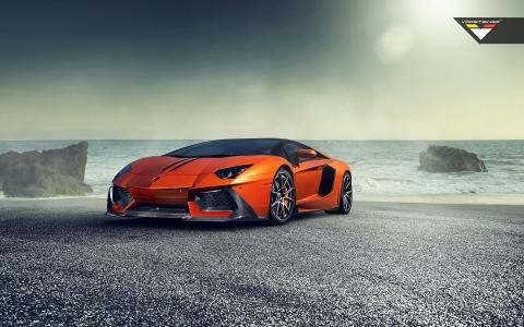 Vorsteiner兰博基尼Aventador V萨拉戈萨2014壁纸