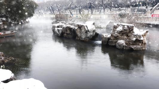 唯美济南雪景风景摄影