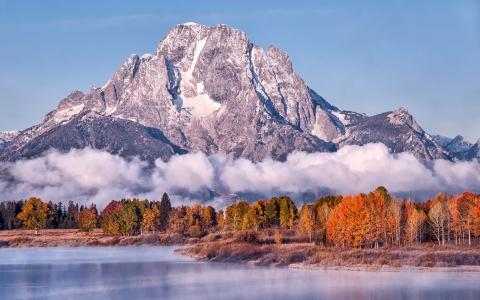 湖，山，风景壁纸