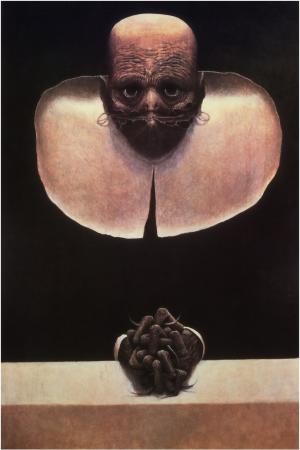 ZdzisławBeksiński，图稿，黑暗，可怕头壁纸