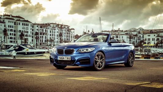 2015年，宝马，M235i，Cabrio壁纸