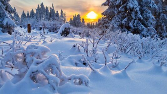 唯美雪景风光