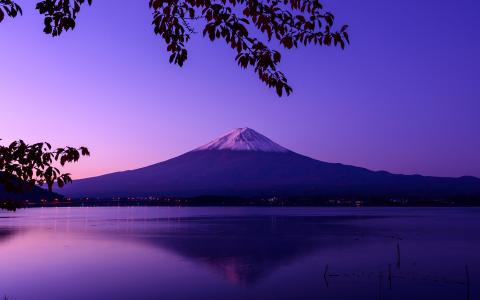 山风景紫湖高清壁纸