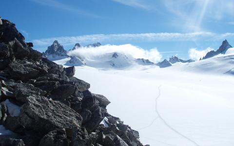 雪风景山高清壁纸