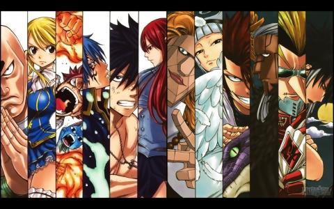 妖精的尾巴,etherious,erza scarlet,lucy heartfilia,gray full