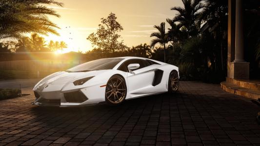 兰博基尼Aventador LP-700，阳光，Supercar壁纸