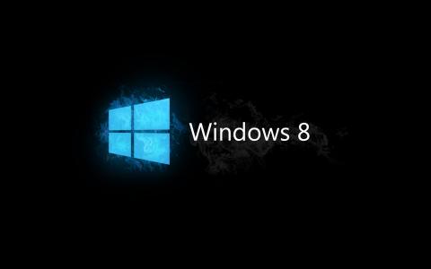 Windows 8的蓝色和黑色壁纸