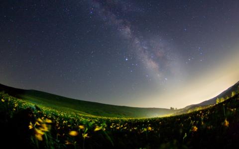 场鱼眼星星高清壁纸