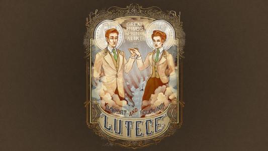 罗伯特和罗莎琳德Lutece  - 生物奇兵无限的壁纸