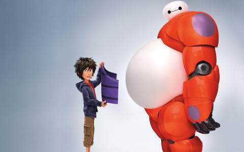 Hiro Baymax在大英雄6壁纸