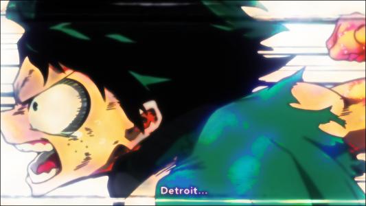 亮度，Izuku Midoriya，trippy，动漫，Boku no Hero Academia壁纸