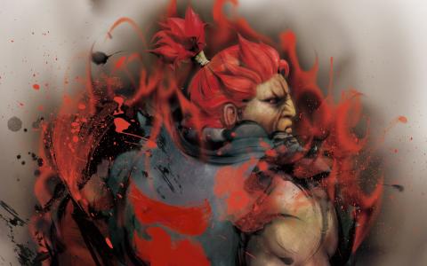 街头霸王Akuma Capcom高清壁纸