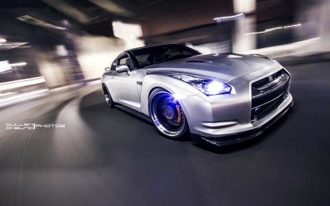 日产Skyline GTR Motion Blur高清壁纸