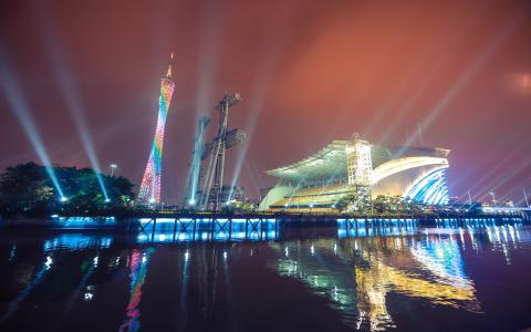 广州海心沙夜景