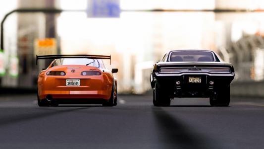 丰田Supra和福特Gran Turismo 5壁纸