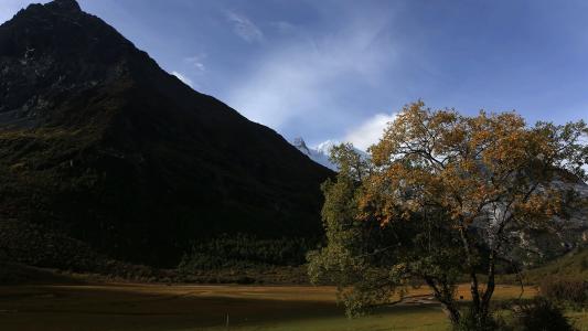 稻城亚丁三神山风景摄影