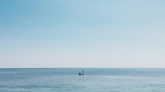 辽阔海洋风景摄影