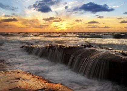 海，海洋，天空壁纸