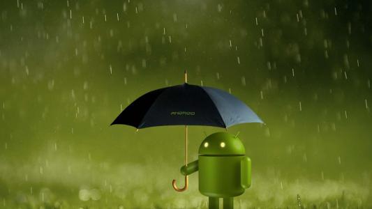 Android雨高清背景壁纸