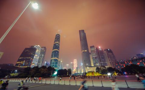 广州海心沙夜景