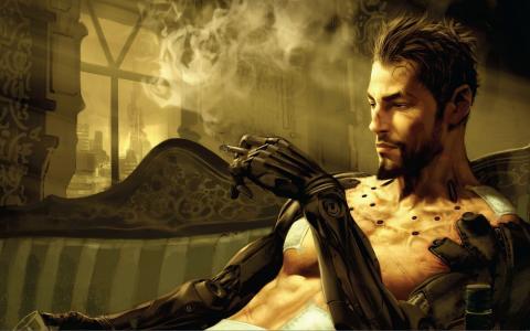 Deus Ex，Deus Ex：人类革命，Adam Jensen，吸烟壁纸