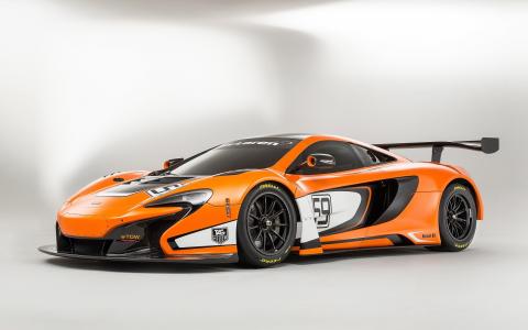 2015迈凯轮650S GT3橙色超级跑车壁纸