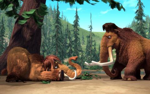 Manny & Ellie Ice Age wallpaper