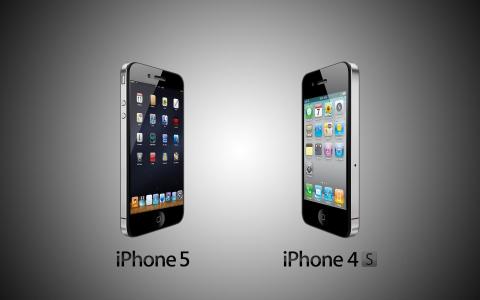 iPhone 4S vs iPhone 5壁纸