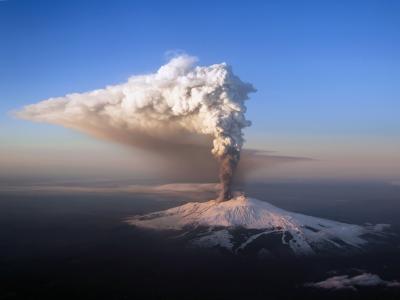 埃特纳火山，火山，西西里岛，意大利壁纸