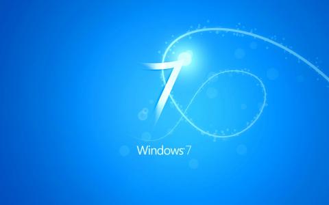 蓝色的Windows 7壁纸