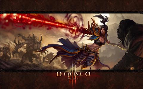 DIABLO3 wizird壁纸