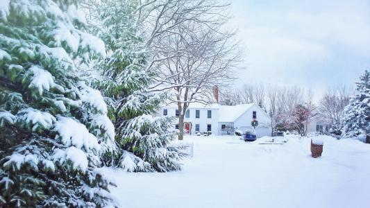 唯美冬季雪景