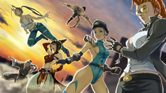 Gen，Ibuki，Yuri，El Fuerte，Cammy，深红毒蛇壁纸