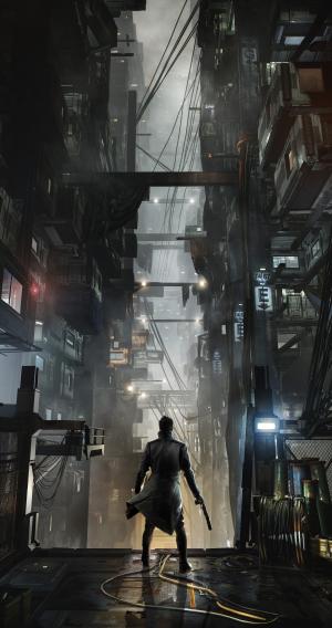 Deus Ex：人类分裂，Adam Jensen，赛博朋克，视频游戏，未来主义壁纸