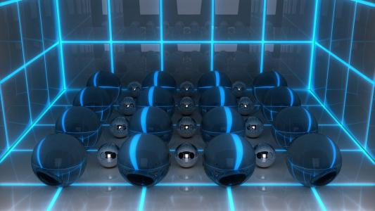3D球1080p壁纸