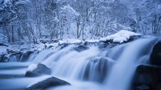 唯美冬日雪景摄影