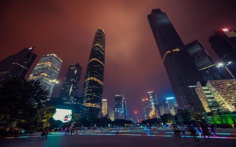 广州海心沙夜景