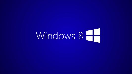 深蓝色的Windows 8桌面壁纸