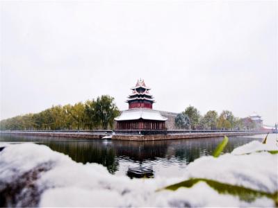 北京故宫雪景唯美风景