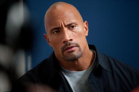 dwayne johnson，演员，秃头，头发，名人壁纸