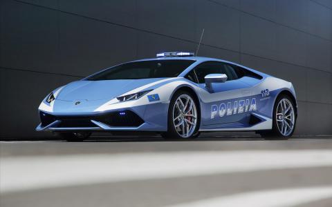 2015兰博基尼Huracan LP610 4 Polizia壁纸