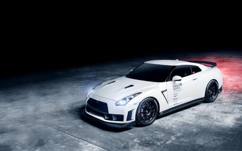 日产GTR 1013MM白色汽车壁纸