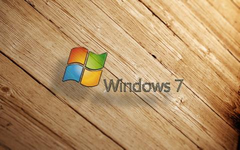 Windows7木背景壁纸