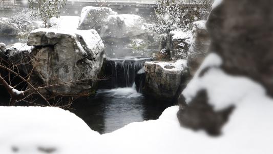 唯美济南雪景风景摄影