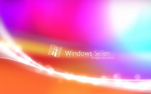 Windows 7彩虹壁纸