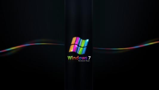 彩虹色的Windows 7壁纸